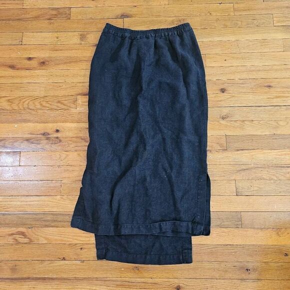 Eskandar Black Linen Maxi Skirt Size 0 - Picture 5 of 7